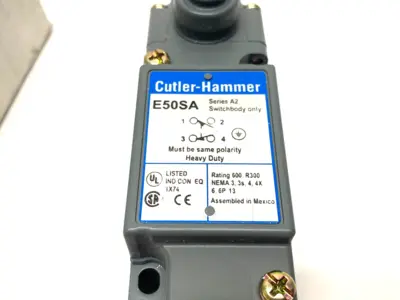 USED EATON CUTLER-HAMMER PLUNGER LIMIT SWITCH SURFACE MOUNT NEMA HEAVY DUTY