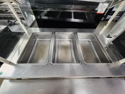 Used Falcon Restaurant Supply Used 3 Open Well Digital Controls Steam Table w/under cabinet storage Steam Tables (Food) Illinois US | Falcon Restaurant Supply #1376661