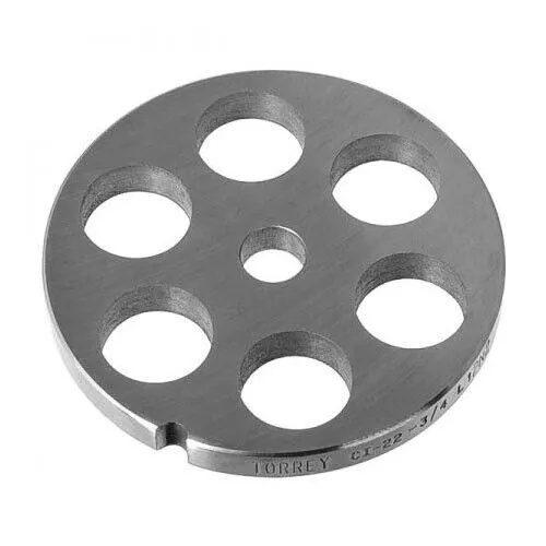 #22 Reversible Meat Grinder Plate 3/4", (19.05mm)