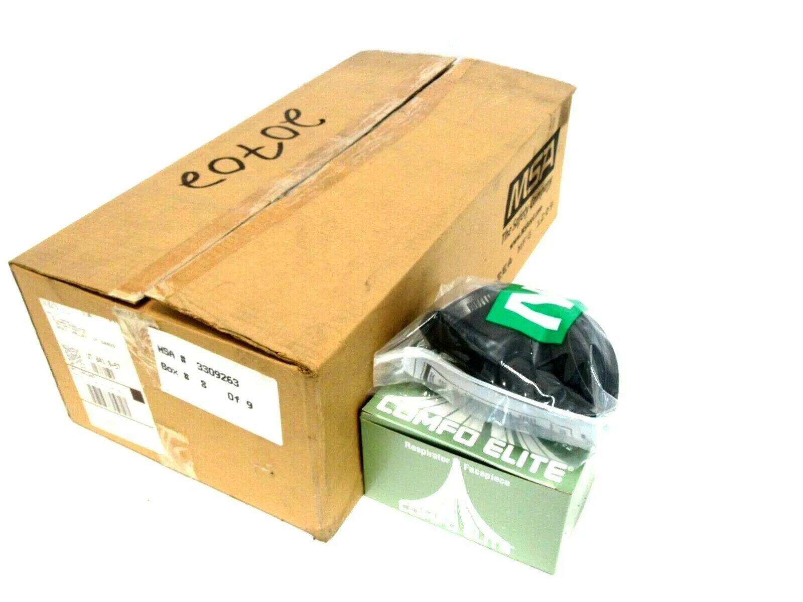 NEW CASE OF 12 MSA 490492 HALF MASK RESPIRATOR SMALL