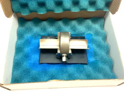 Used MAHR DIMENSIONAIR 2-JET AIR RING GAUGE W/ GUIDE CHUTES & BASE PLATE Air Gages Michigan US | Maverick Industrial Sales #1123047
