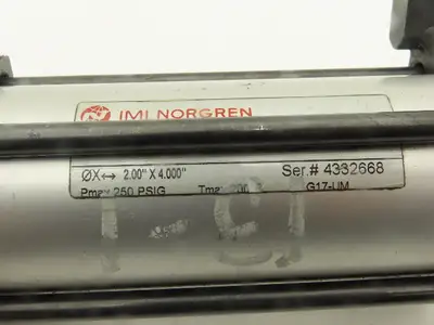 IMI Norgren EJ0977A1-2.00X4.000 Pneumatic Air Cylinder 2" Bore 4" Stroke 250PSI