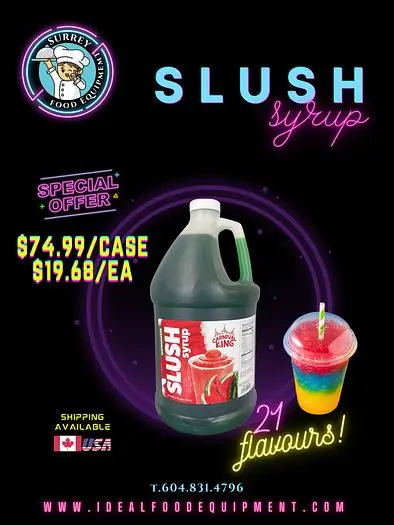 Slush Syrup (20 Flavours, and Neutral Base) 4 x 1 Gallon Bottle's/Case
