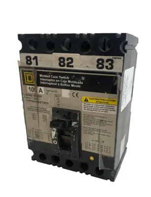 USED SQUARE D FHP-36000MMT2610 CIRCUIT BREAKER 100A