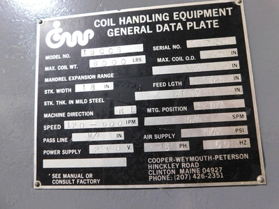 Used _UNKNOWN_ _UNKNOWN_ Coil Cradles & Straighteners Indiana US | Thompson Auctioneers #1322560
