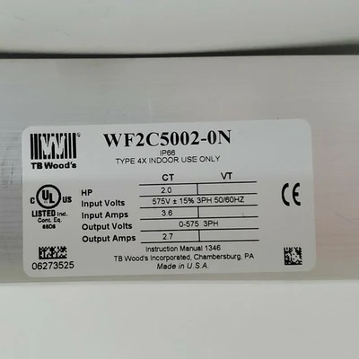 NEW TB Wood's WF2C5002-0N