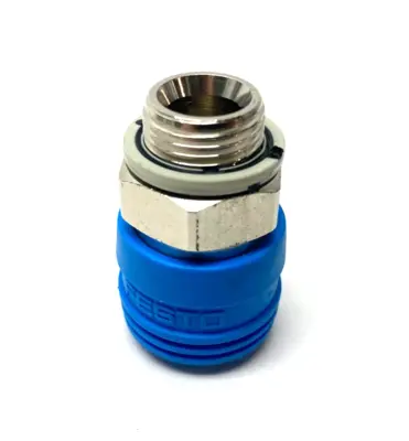 USED FESTO QUICK-COUPLING SOCKET 3/8 THREAD 10MM TUBE OD
