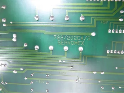 Servomex Assembly 00722/902 Control Board 722/202CA/3 Used