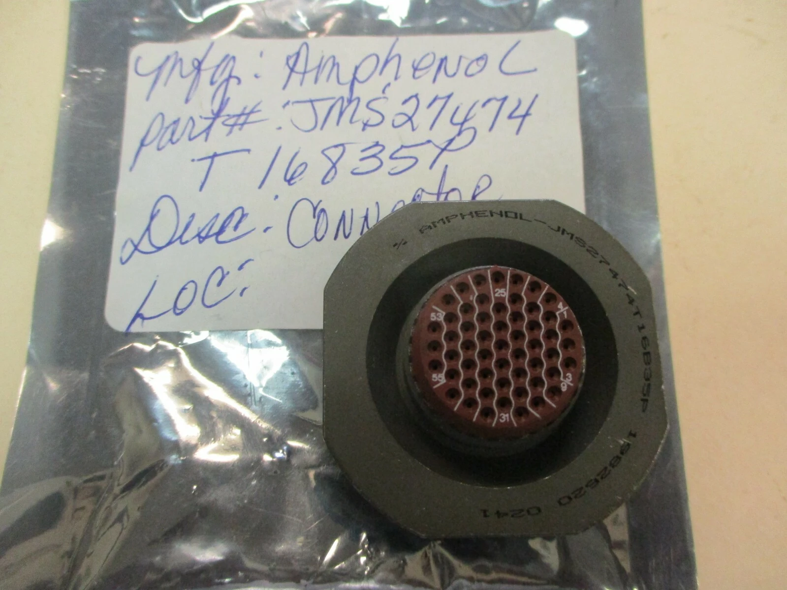 NEW Amphenol JMS27474T16835P