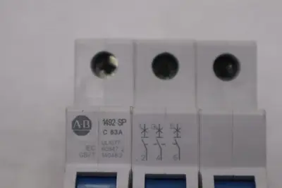 Allen Bradley 1492-SPM3C630 3 Pole Miniature Circuit Breaker STOCK B-1562