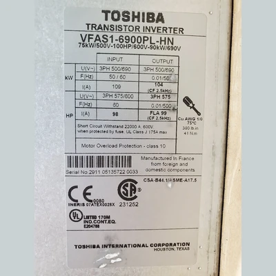 USED Toshiba VFAS1-6900PL-HN