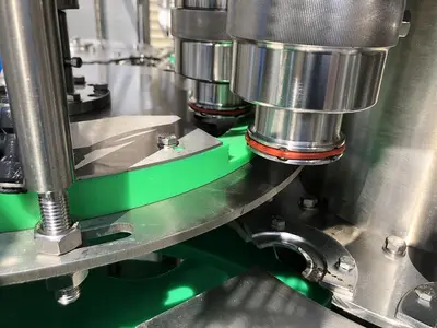 USED 2017 ZHANG J IAGANG, BEIJING CHINA TRI-BLOCK 40 VALVE BOTTLE RINSER, FILLER, CAPPER
