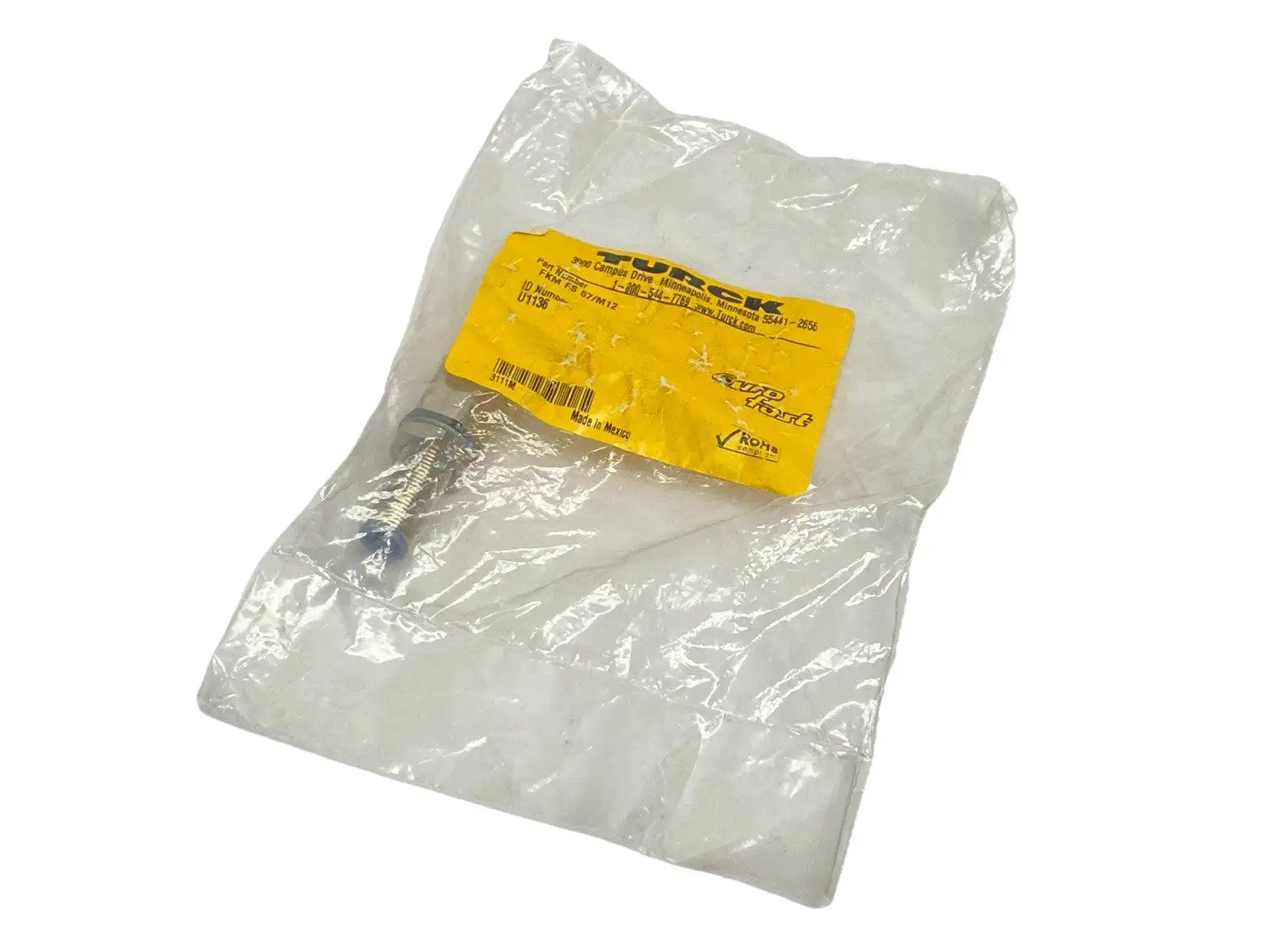 FKM FS 57/M12,U1136 | Turck FKM FS 57/M12 DeviceNet Receptacle M/F M12 5-Pin U1136 - New