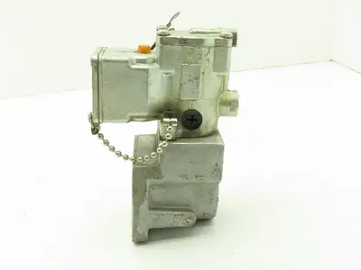 Parker KO65 Pilot Solenoid Valve 3 Way 120VDC Attached To A 3-1/2" Manifold