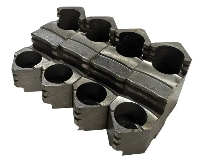 Bison 8" 4-Piece Set Hard Inside Solid Lathe Chuck Jaws 7-881-408