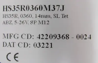 NEW DYNAPAR HS35R0360M37J HOLLOWSHAFT ENCODER