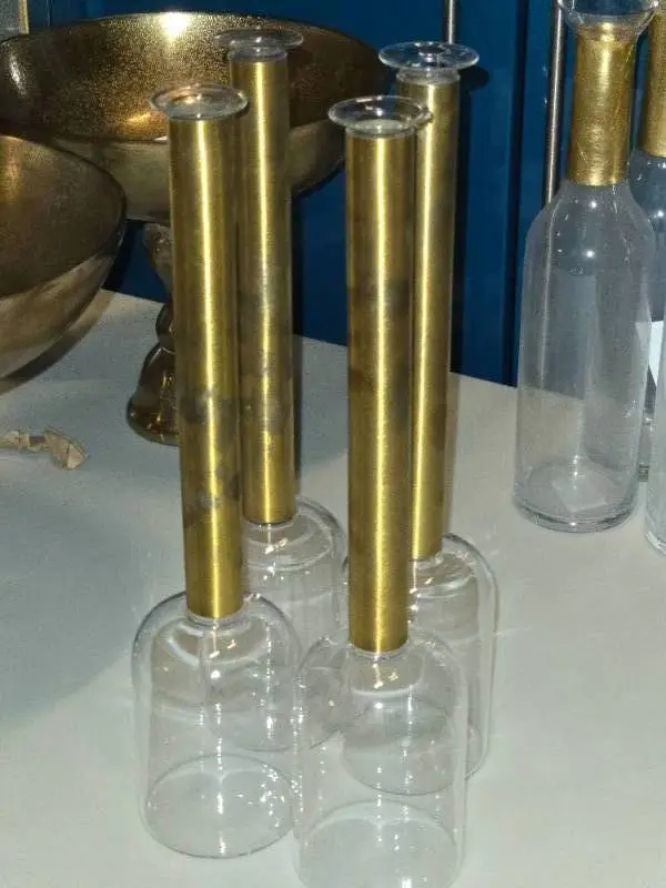Lot of (4) Bud Vase - Zoya by Accent Décor 3 1/2" x 16 1/4"