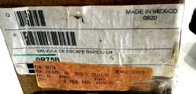 NEW PARKER 0R75B QUICK EXHAUST VALVE 3/4"