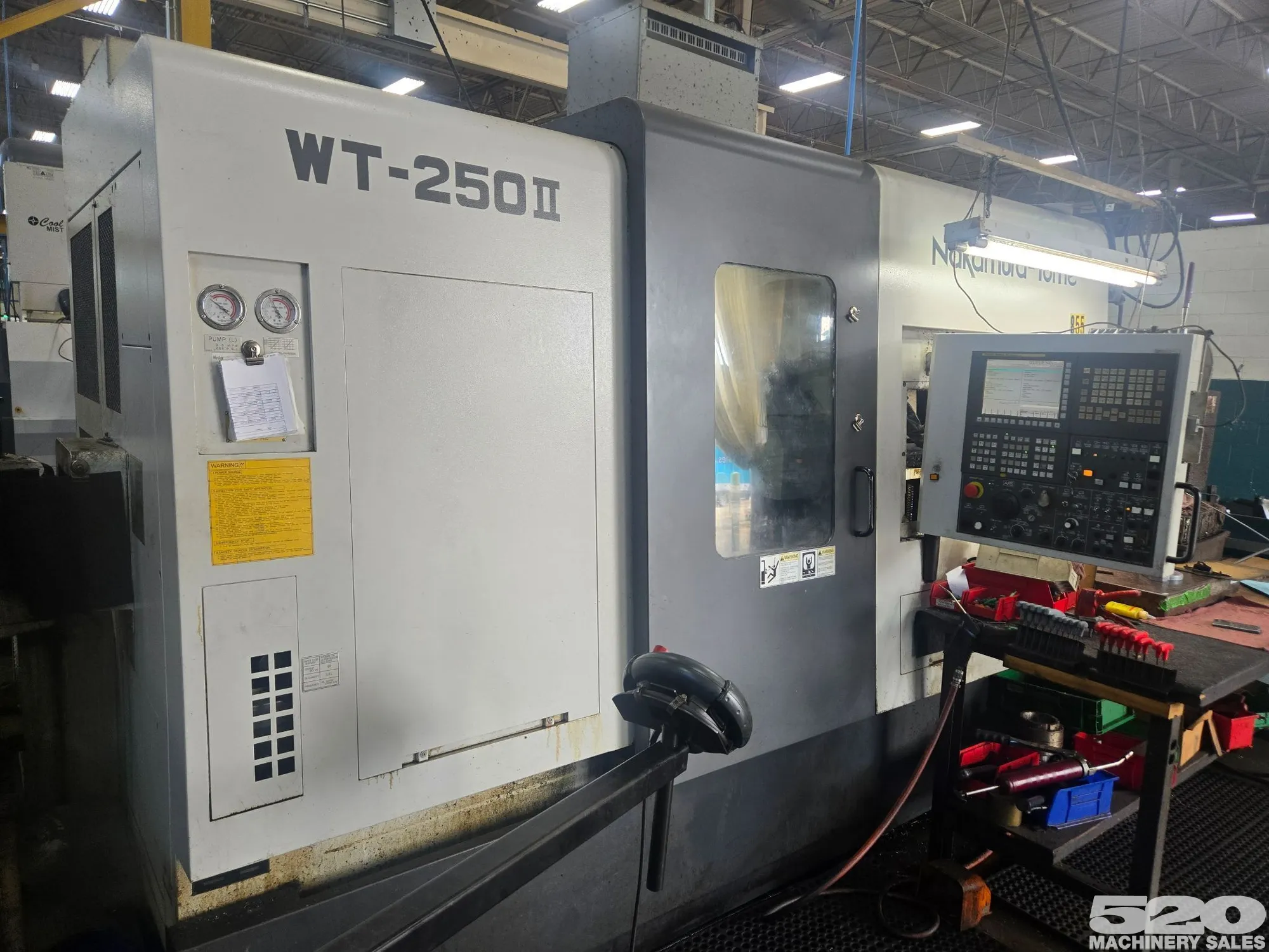 2011 NAKAMURA-TOME WT-250II CNC Turning Center W/ Twin Turret, Twin Spindle, and "Y" Axis On Upper Turret