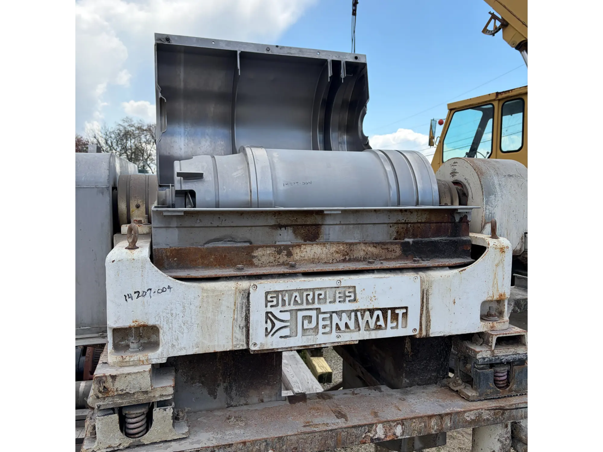 Used Sharples P3000 horizontal decanter centrifuge