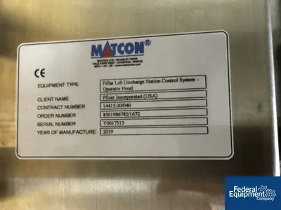 NEW Metolift Metolift Pillar Lift Discharge Station, Model M5414-83-C2D2