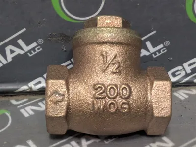 Lot of 4 Legend 1/2 200 WOG Inline Swing Check Valves Used