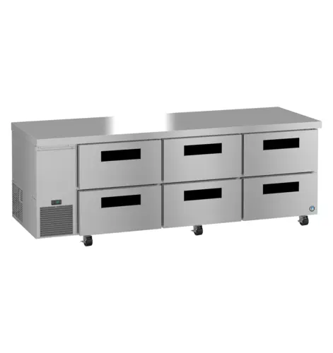 Hoshizaki ULR93B-D6 93" Steelheart Undercounter Refrigerator w/ (3) Sections & (6) Drawers, 115v