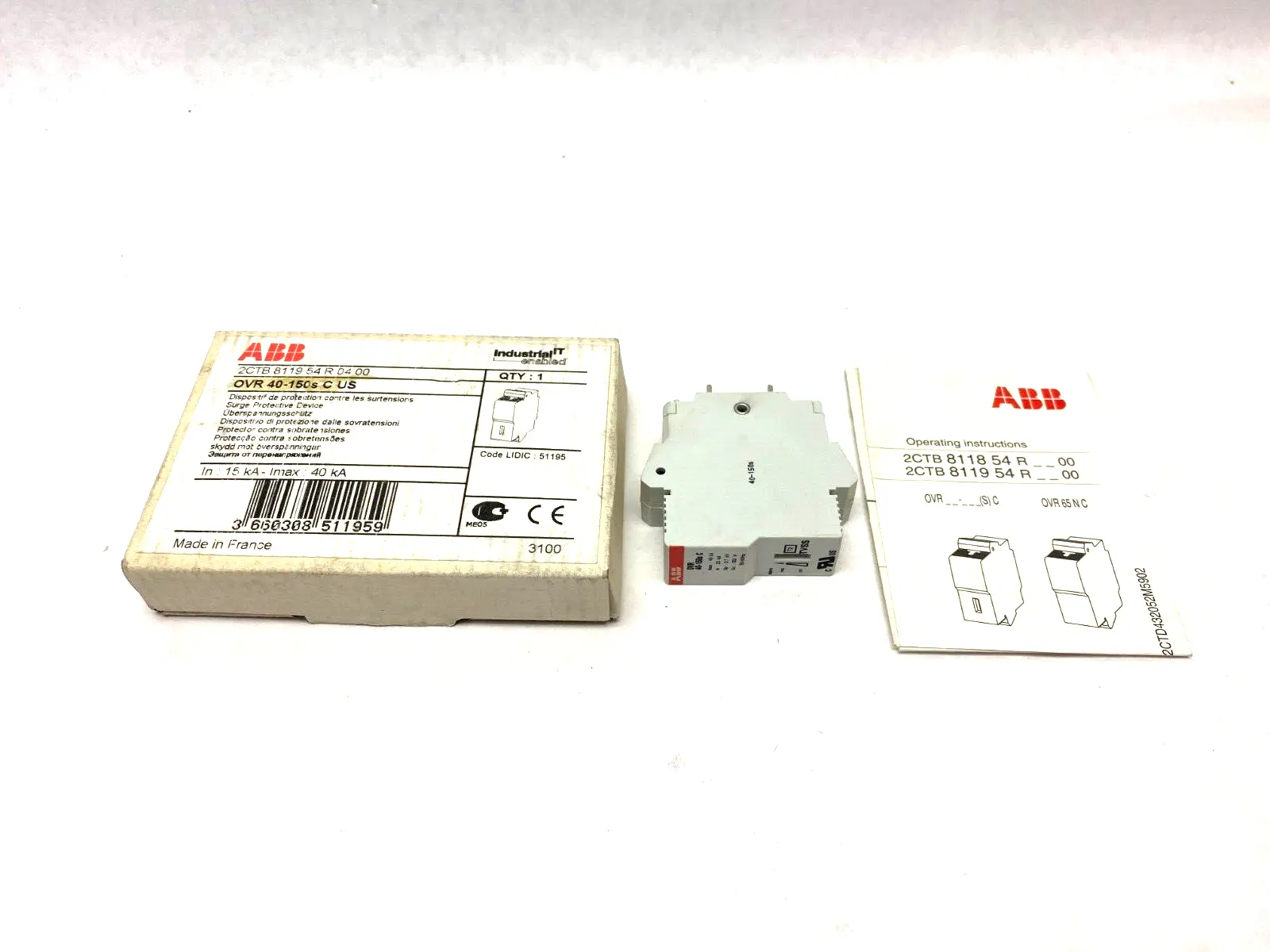 New | in-Stock ABB IT Enabled Surge Protective Device OVR 40-150s C US Circuit Breakers Michigan US | Maverick Industrial Sales #1395014