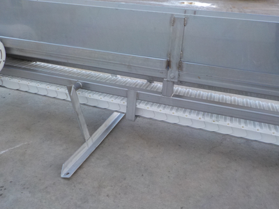 Commercial Stainless Steel Poly Conveyor Unit, Reduce Gear Box Drive, Extra Poly Belt, 10'' Width, 1...