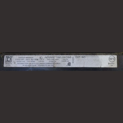 Square D 2 Pole 200 Amp Main Breakers