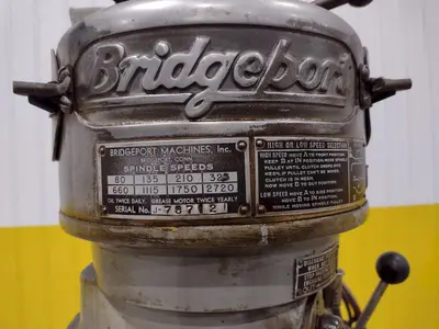1 HP BRIDGEPORT SERIES I VERTICAL MILL / MILLING MACHINE: STOCK #20698