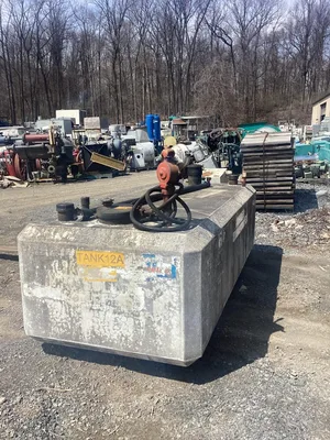 Bambacigno Above Ground 500 Gallon Concrete Fuel Tank; Steel Lined