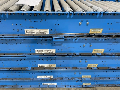 Accuglide/Buschman 2002/2001 Roller Conveyer set, Width: 22", Le
