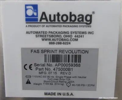 USED AUTOBAG FAS SPRINT