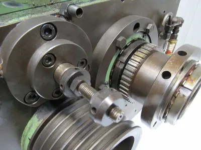 Hitachi Seiki HT25 CNC Lathe Belt Drive Gear Reducer Assembly Thru Bore
