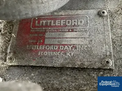USED Littleford 4.6 Cu Ft Littleford Mixer, Model FM-130D, S/S, JKT