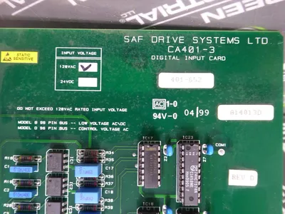 SAF / Paul Wurth CA401-3 / PW401 SAFphire Digital Input Card Rev. D