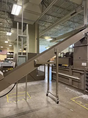 USED ALLEGHENY SHREDDING SYSTEM WITH BALER SHREDDING SYSTEM