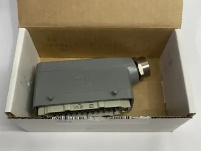 USED HARTING HEAVY DUTY POWER CONNECTOR, HOOD & INSERT HAN KIT 24B