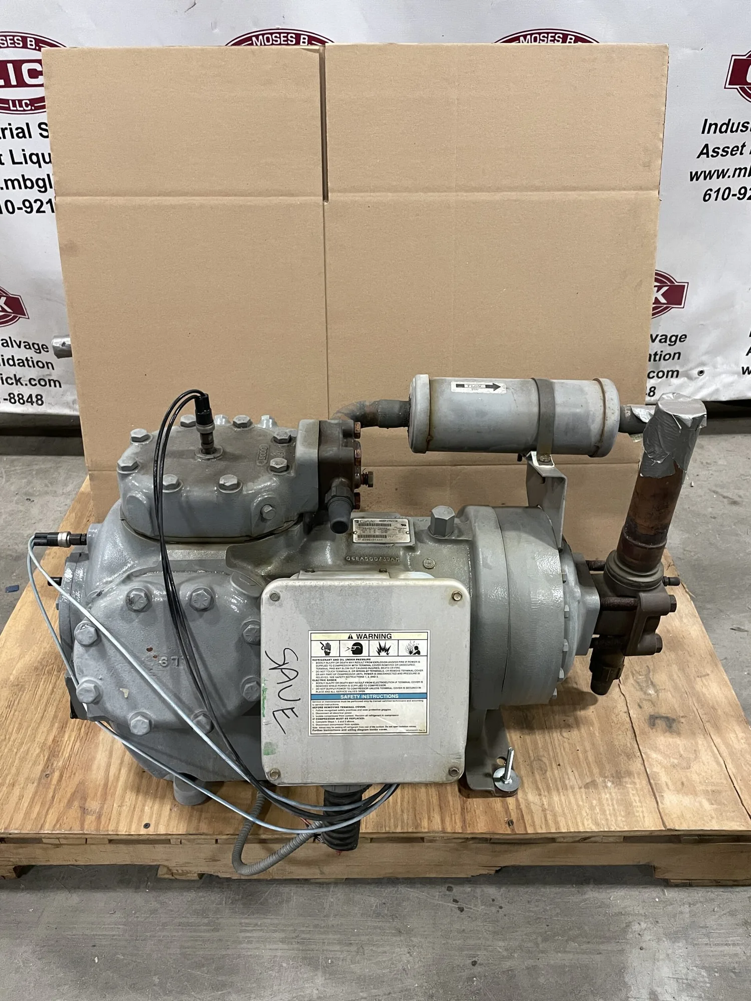 Carlyle/Carrier 06EF275310 Semi-Hermetic Refrigeration Compressor 208/230-460V