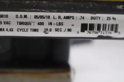 APOLLO AE40010  ACTUATOR 115VAC NEMA 4 TORQUE 400 IN-LBS STOCK 3451-A