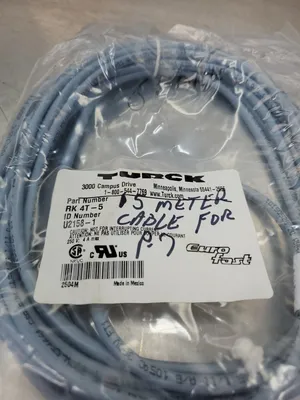 TURCK RK 4T-5 (U2158-1) 15M PLC Cable. 5D-16