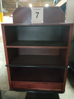 124-0107 Wooden Bread Bakery Wine Display Case
