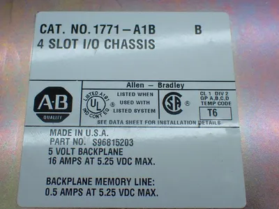 USED ALLENBRADLEY 1771A1B