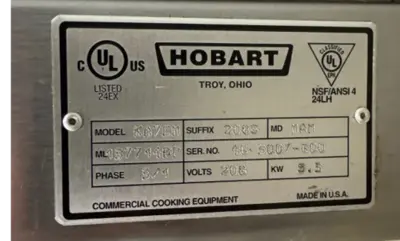 USED Hobart KA7EM