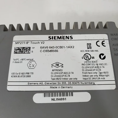 Siemens 6AV6 643-0CB01-1AX2 HMIs & Operator Interfaces | American Industrial Supply Co. (8)