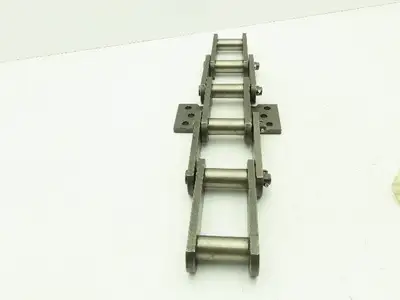Tsubaki P-5518 Steel Attachment Roller Chain w/Connector Links 4" Pitch