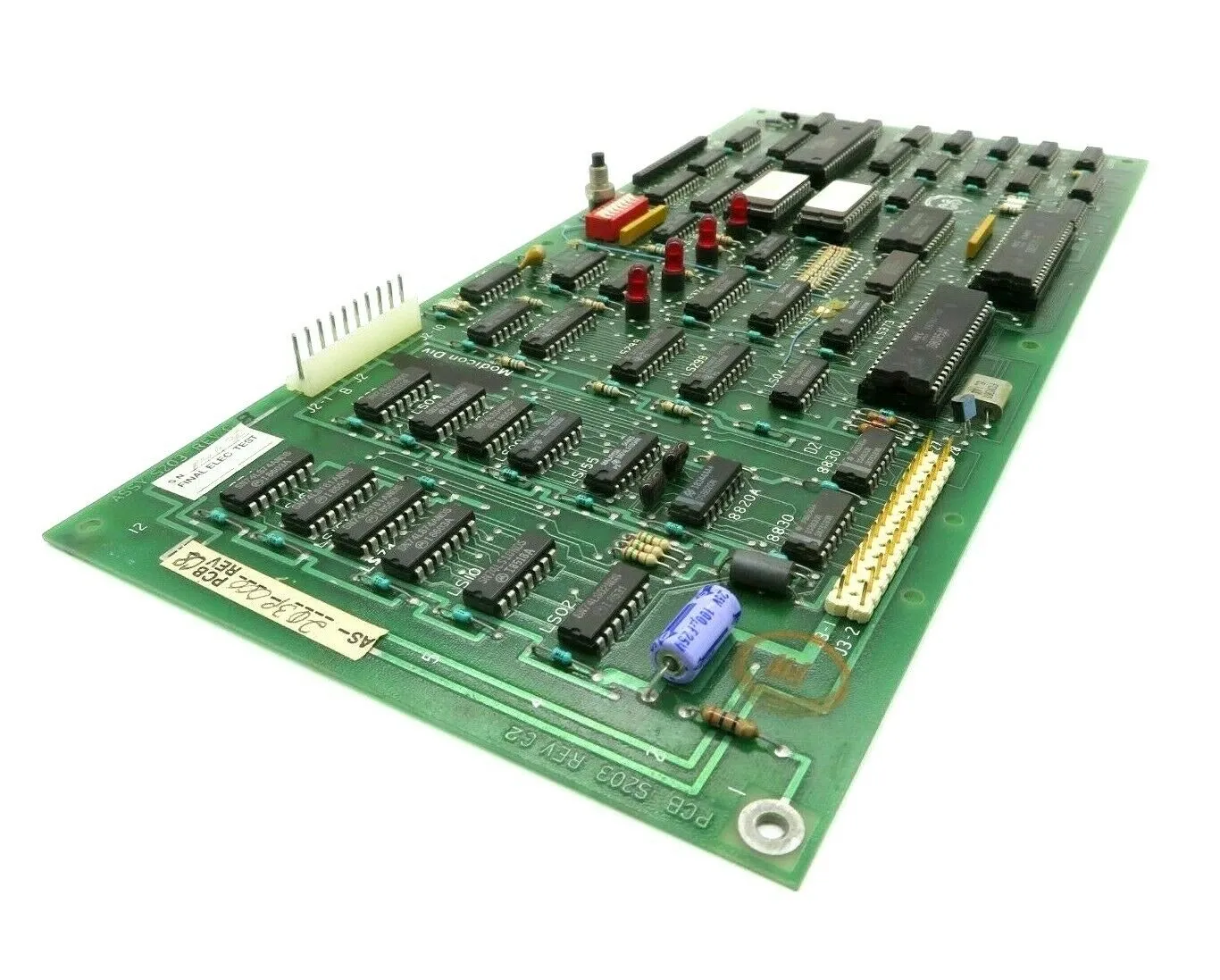 USED GOULD MODICON AS-203P-000 I/O CONTROL BOARD AS203P000 ASSY S203 REV C8