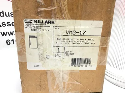Hubbell Killark VMG-17 7-3/4″ Heat Resistant Low Glare Glass Globe Cover -NIB