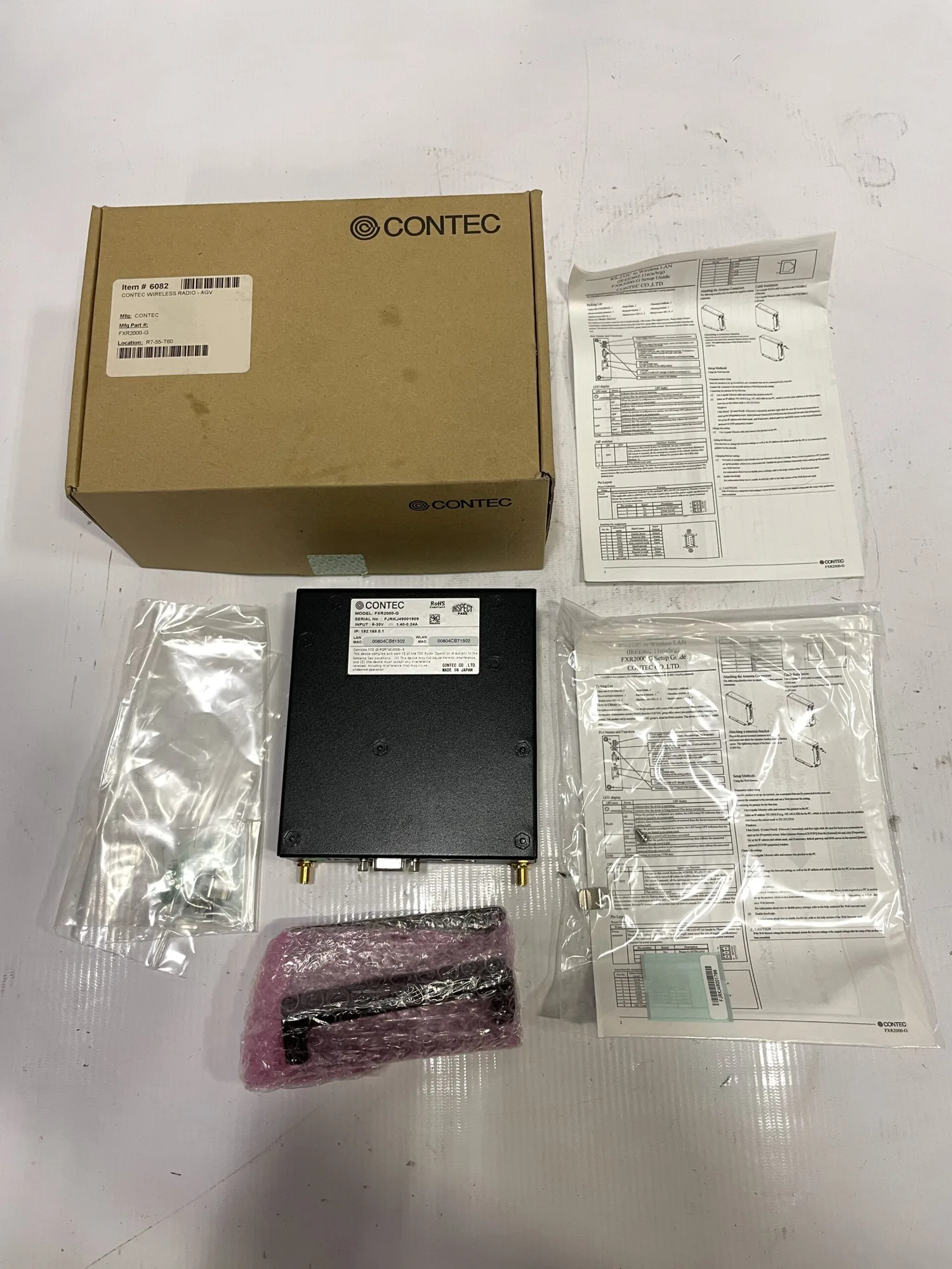 Contec FXR2000-G Wireless COM Converter Radio 5-30VDC -NIB